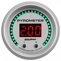 AUTOMETER GAUGE 2-1/16" TWO CHANNEL PYROMETER (EGT),0-2,000 ºF (0-1,100 ºC),ULTRA-LITE ELITE DIGITAL # 6744-UL