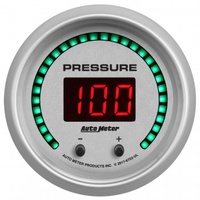 AUTOMETER GAUGE 2-1/16" TWO CHANNEL FLUID PRESSURE,SELECTABLE SCALE PSI / BAR,ULTRA-LITE ELITE DIGITAL # 6752-UL