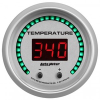 AUTOMETER GAUGE 2-1/16" TWO CHANNEL FLUID TEMPERATURE,SELECTABLE SCALE ºF / ºC,ULTRA-LITE ELITE DIGITAL # 6754-UL