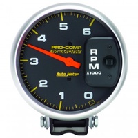 AUTOMETER GAUGE 5"TACHOMETER,0-6,000 RPM DIESEL,PEDESTAL W/PEAK MEMORY,PRO-COMP # 6806