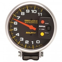 AUTOMETER GAUGE 5" TACHOMETER,0-11,000 RPM,PEDESTAL W/PEAK MEMORY,PRO-COMP # 6811