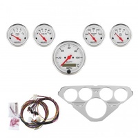 AUTOMETER 5 GAUGE DIRECT-FIT DASH KIT,CHEVY TRUCK 55-59,ARCTIC WHITE # 7036-AW