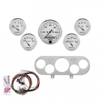 AUTOMETER GAUGE 5 GAUGE DIRECT-FIT DASH KIT,NOVA 62-65,OLD TYME WHITE # 7044-OTW