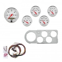 AUTOMETER 5 GAUGE DIRECT-FIT DASH KIT,FORD TRUCK 48-50,ARCTIC WHITE # 7046-AW