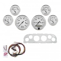AUTOMETER 6 GAUGE DIRECT-FIT DASH KIT,CHEVY TRUCK 60-63,OLD TYME WHITE # 7047-OTW