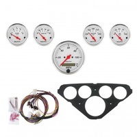 AUTOMETER 5 GAUGE DIRECT-FIT DASH KIT,CHEVY TRUCK 55-59,ARCTIC WHITE # 7049-AW