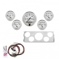 AUTOMETER 5 GAUGE DIRECT-FIT DASH KIT,CHEVY TRUCK 40-46,OLD TYME WHITE # 7057-OTW