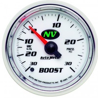 AUTOMETER GAUGE 2-1/16" BOOST/VACUUM,30 IN HG/30 PSI,MECHANICAL,NV # 7303
