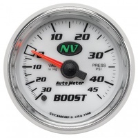 AUTOMETER GAUGE 2-1/16" BOOST/VACUUM,30 IN HG/45 PSI,MECHANICAL,NV # 7308