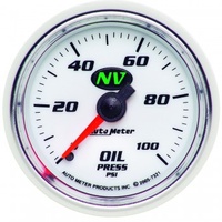 AUTOMETER GAUGE 2-1/16" OIL PRESSURE,0-100 PSI,MECHANICAL,NV # 7321