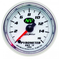 AUTOMETER GAUGE 2-1/16" PYROMETER,0-1600F,STEPPER MOTOR,NV # 7344