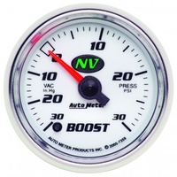 AUTOMETER GAUGE 2-1/16" BOOST/VACUUM,30 IN HG/30 PSI,STEPPER MOTOR,NV # 7359
