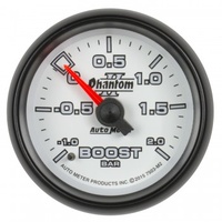 AUTOMETER GAUGE 2-1/16" BOOST-VAC,-1/+2 BAR,MECHANICAL,PHANTOM II # 7503-M2