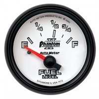 AUTOMETER GAUGE 2-1/16" FUEL LEVEL,73-10 ?,AIR-CORE,PHANTOM II # 7515