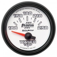 AUTOMETER GAUGE 2-1/16" WATER TEMPERATURE,100-250F,AIR-CORE,PHANTOM II # 7537