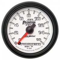 AUTOMETER GAUGE 2-1/16" PYROMETER,0-1600F,STEPPER MOTOR,PHANTOM II # 7544