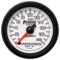 AUTOMETER GAUGE 2-1/16" PYROMETER,0-2000F,STEPPER MOTOR,PHANTOM II # 7545