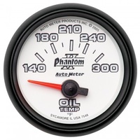 AUTOMETER GAUGE 2-1/16" OIL TEMPERATURE,140-300F,AIR-CORE,PHANTOM II # 7548
