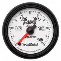 AUTOMETER GAUGE 2-1/16" VOLTMETER,8-18V,DIGITAL STEPPER MOTOR,PHANTOM II # 7591