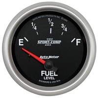 AUTOMETER GAUGE 2-5/8" FUEL LEVEL,0-90 ?,AIR-CORE,GM,SSE,SC II # 7614