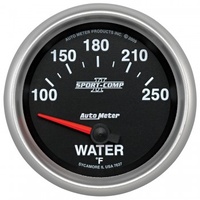 AUTOMETER GAUGE 2-5/8" WATER TEMPERATURE,100-250F,AIR-CORE,SPORT-COMP II # 7637
