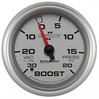 AUTOMETER GAUGE 2-5/8" BOOST/VACUUM,30 IN HG/20 PSI,MECHANICAL,ULTRA-LITE II # 7701