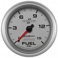 AUTOMETER GAUGE 2-5/8" FUEL PRESSURE,0-15 PSI,MECHANICAL,ULTRA-LITE II # 7711