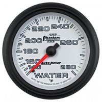 AUTOMETER GAUGE 2-5/8" WATER TEMPERATURE,140-280F,6 FT.,MECHANICAL,PHANTOM II # 7831