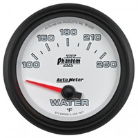AUTOMETER GAUGE 2-5/8" WATER TEMPERATURE,100-250F,AIR-CORE,PHANTOM II # 7837