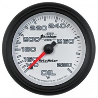 AUTOMETER GAUGE 2-5/8" OIL TEMPERATURE,140-280F,6 FT.,MECHANICAL,PHANTOM II # 7841