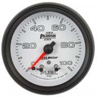 AUTOMETER GAUGE 2-5/8" FUEL PRESSURE,W/ PEAK & WARN,0-100 PSI,STEPPER MOTOR,PHANTOM II # 7863