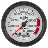 AUTOMETER GAUGE 2-5/8" NITROUS PRESSURE,W/ PEAK & WARN,0-1600 PSI,STEPPER MOTOR,PHANTOM II # 7874