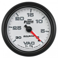 AUTOMETER GAUGE 2-5/8" VACUUM,0-30 IN HG,PHANTOM II # 7884