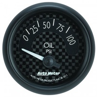 AUTOMETER GAUGE 2-1/16" OIL PRESSURE,0-100 PSI,AIR-CORE,GT # 8027