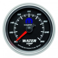 AUTOMETER GAUGE 2-1/16" WATER TEMPERATURE,100-260F,STEPPER MOTOR,BLACK,MOPAR # 880018