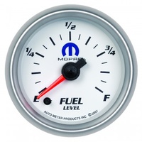 GAUGE 2-1/16" FUEL LEVEL,PROGRAMMABLE 0-280 ?,STEPPER MOTOR,WHITE,MOPAR # 880027