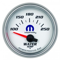 AUTOMETER GAUGE 2-1/16" WATER TEMPERATURE,100-250F,AIR-CORE,WHITE,MOPAR # 880030