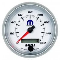 AUTOMETER GAUGE 3-3/8"" SPEEDOMETER,0-160 MPH,ELECTRIC,WHITE,MOPAR # 880036