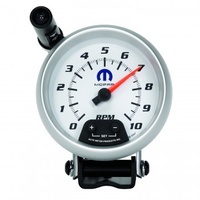 AUTOMETER GAUGE 3-3/4" PEDESTAL TACHOMETER,0-10,000 RPM,WHITE,MOPAR # 880037