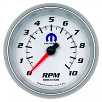 AUTOMETER GAUGE 3-3/8" IN-DASH TACHOMETER,0-10,000 RPM,WHITE,MOPAR # 880038
