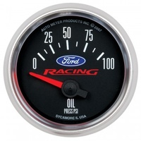 AUTOMETER GAUGE 2-1/16" OIL PRESSURE,0-100 PSI,AIR-CORE,FORD RACING # 880076