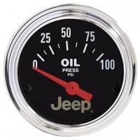AUTOMETER GAUGE 2-1/16" OIL PRESSURE,0-100 PSI,AIR-CORE,JEEP # 880240