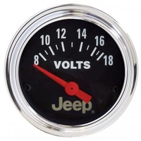 AUTOMETER GAUGE 2-1/16" VOLTMETER,8-18V,AIR-CORE,JEEP # 880242