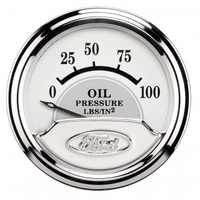 AUTOMETER GAUGE 2-1/16" OIL PRESSURE,0-100 PSI,AIR-CORE,FORD MASTERPIECE # 880352