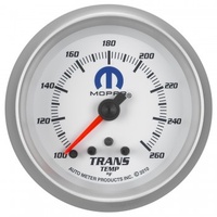 GAUGE 2-5/8" TRANSMISSION TEMP,W/ PEAK& WARN,100-260F,STEPPER MOTOR,WHITE,MOPAR # 880359