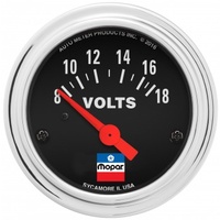 AUTOMETER GAUGE 2" VOLTMETER,8-18 VOLTS,MOPAR CLASSIC # 880788