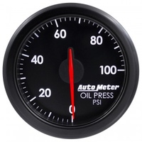 AUTOMETER GAUGE 2-1/16" OIL PRESS,0-100 PSI,AIR-CORE,AIRDRIVE,BLACK # 9152-T