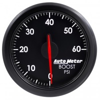 AUTOMETER GAUGE 2-1/16" BOOST,0-60 PSI,AIR-CORE,AIRDRIVE,BLACK # 9160-T