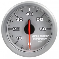 AUTOMETER GAUGE 2-1/16" BOOST,0-60 PSI,AIR-CORE,AIRDRIVE,SILVER # 9160-UL