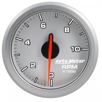 AUTOMETER GAUGE 2-1/16" TACH,0-10,000 RPM,AIR-CORE,AIRDRIVE,SILVER # 9197-UL
